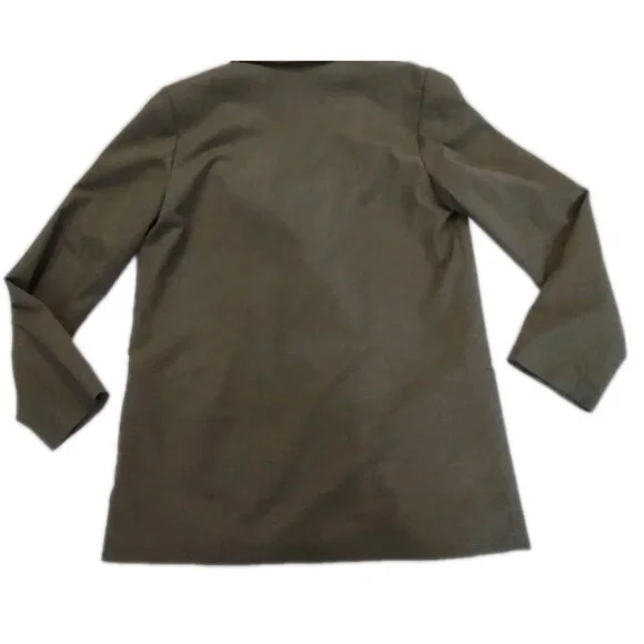 H&M Plaid Blazer Size Small Double Breasted Academic Preppy Classic Brown - Picture 7 of 9